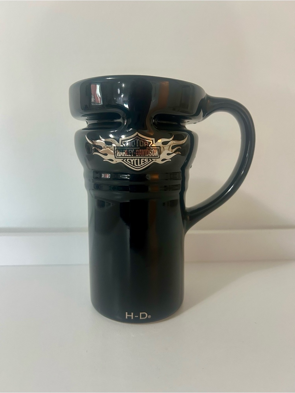 Harley-Davidson Black Ceramic Glossy Travel Mug